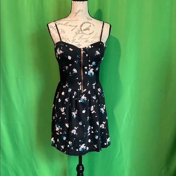 Material Girl Dresses & Skirts - Material Girl Black Floral Mini Sundress